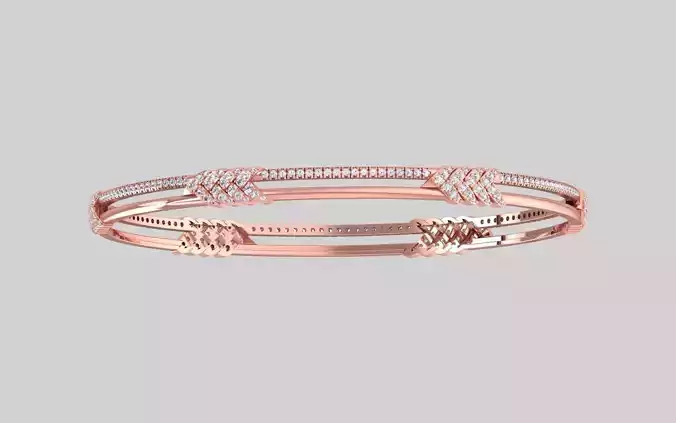 Bangle Bracelet 3dm STL OBJ FBX Renders details 3D print model