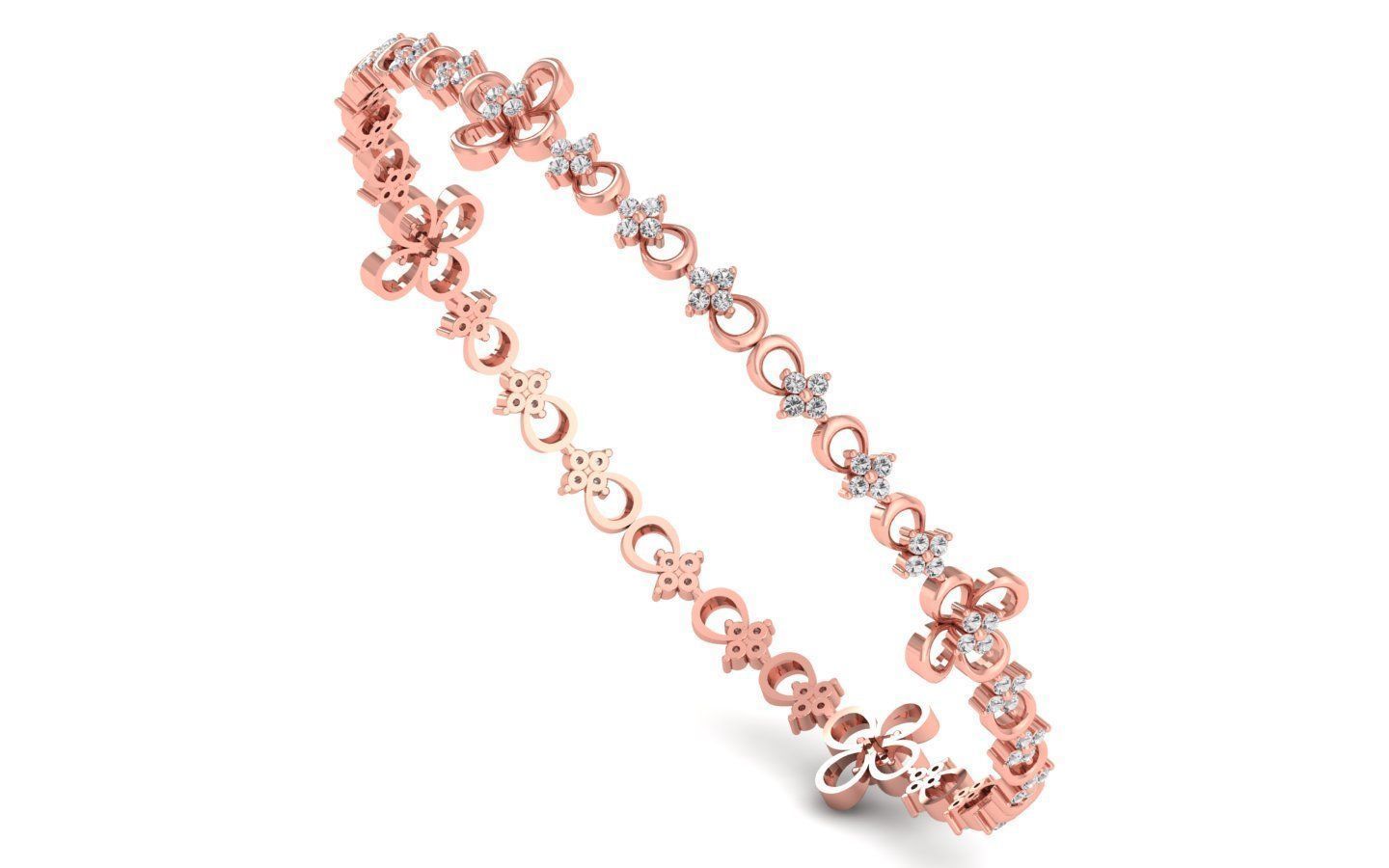 Bangle Bracelet 3dm STL OBJ FBX Renders details 3D print model_1