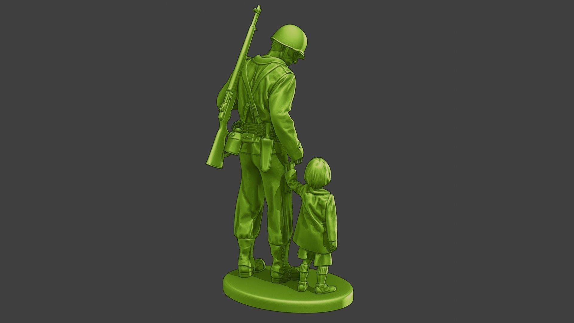 American soldier ww2 Save LG A15 3D model 3D printable | CGTrader
