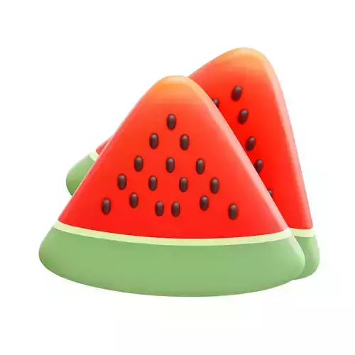Watermelon Slices Low-poly 3D model