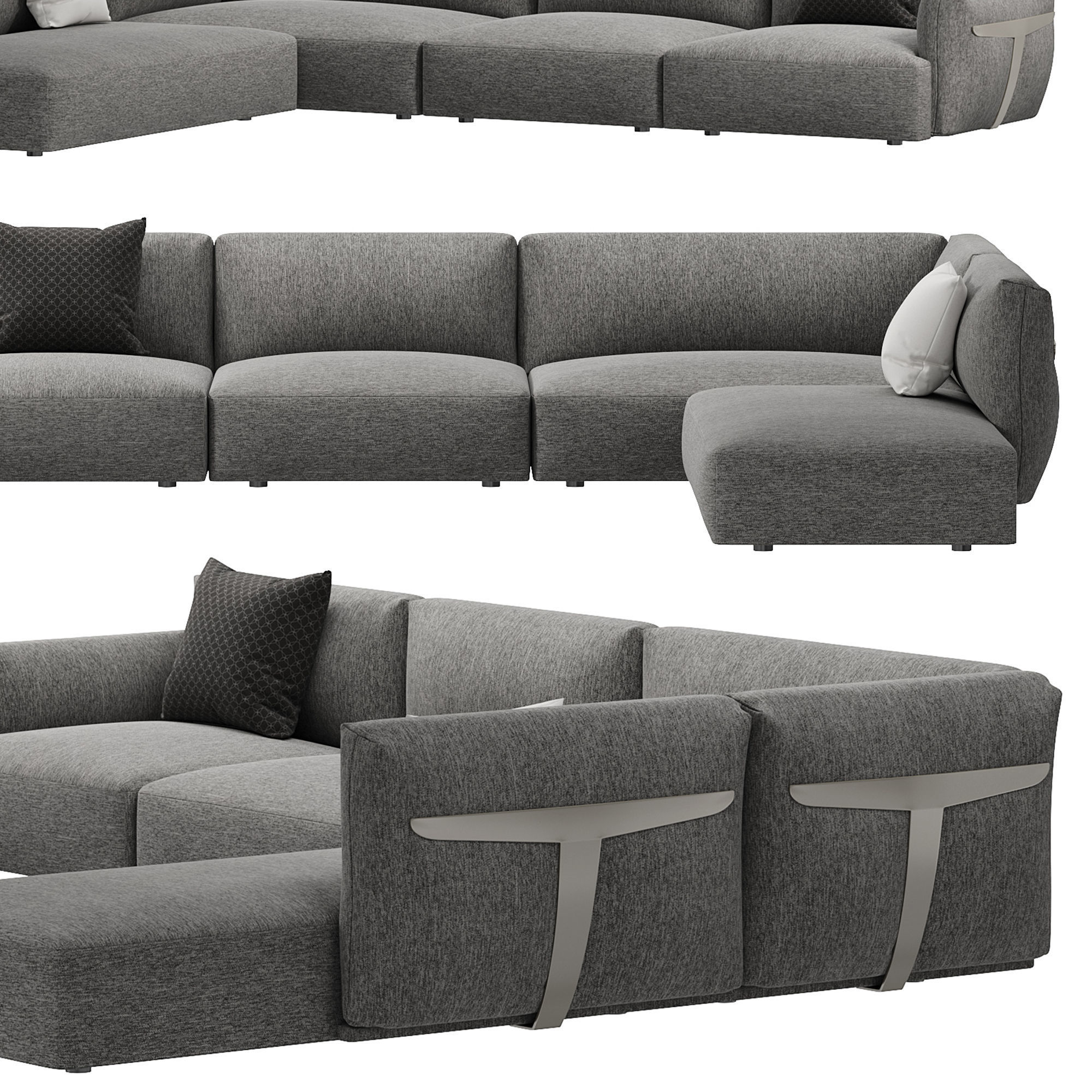 Herman Sofa by Natuzzi 3D model_2