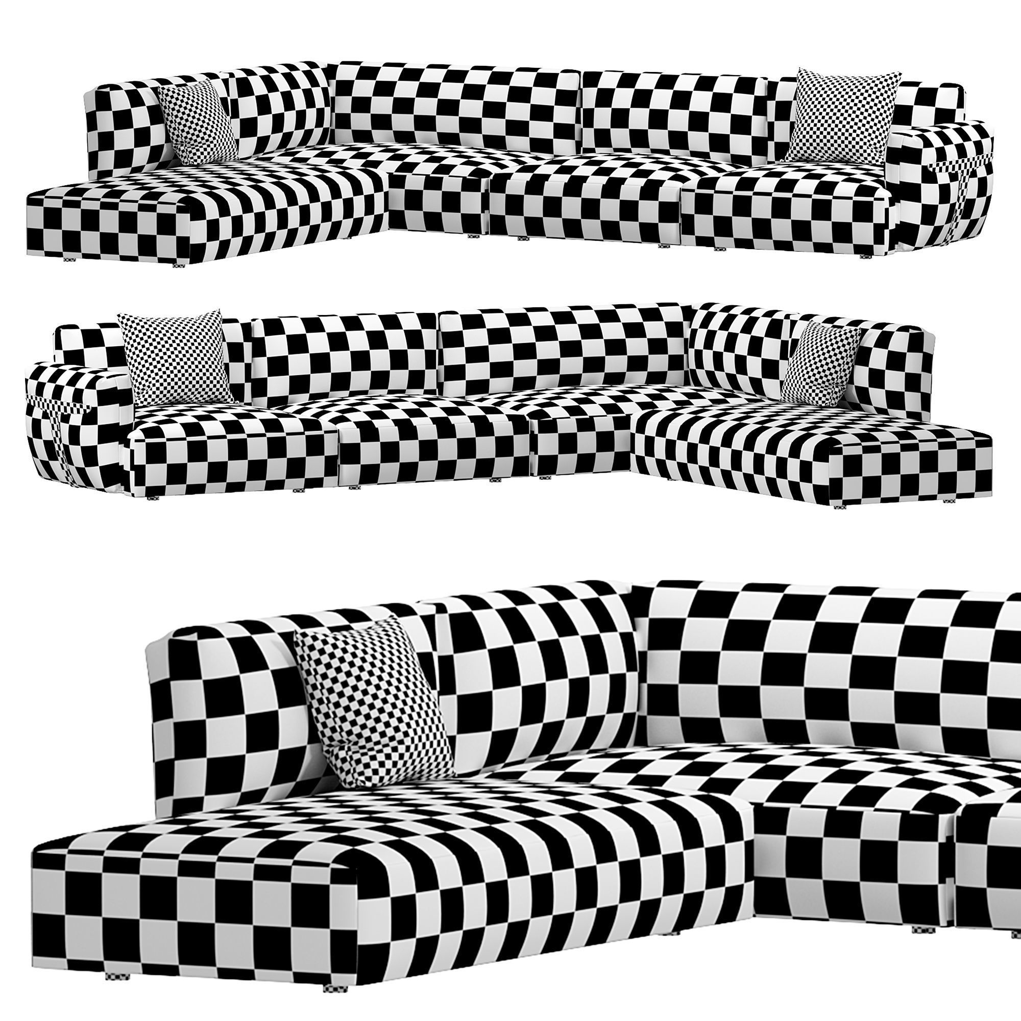 Herman Sofa by Natuzzi 3D model_7