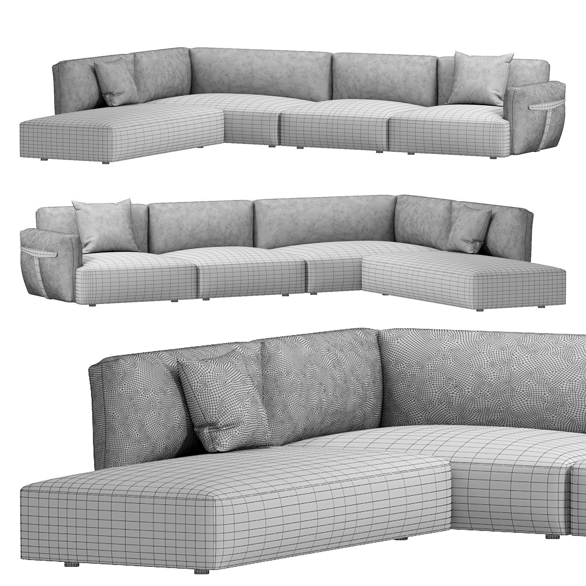 Herman Sofa by Natuzzi 3D model_6