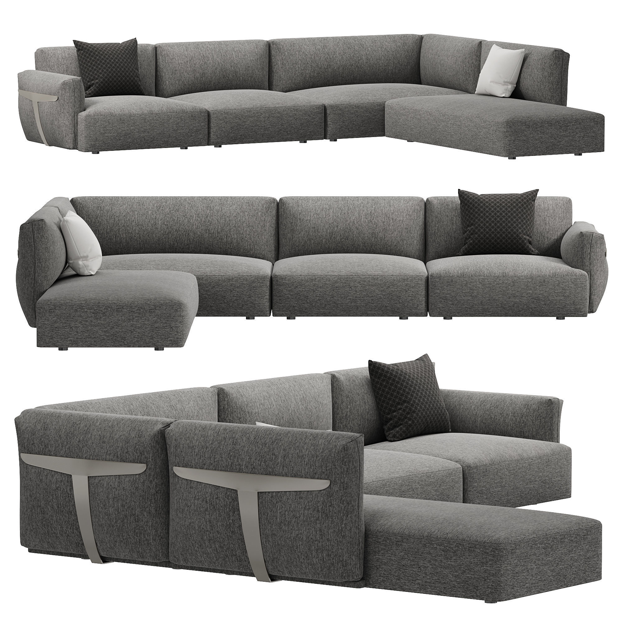 Herman Sofa by Natuzzi 3D model_3