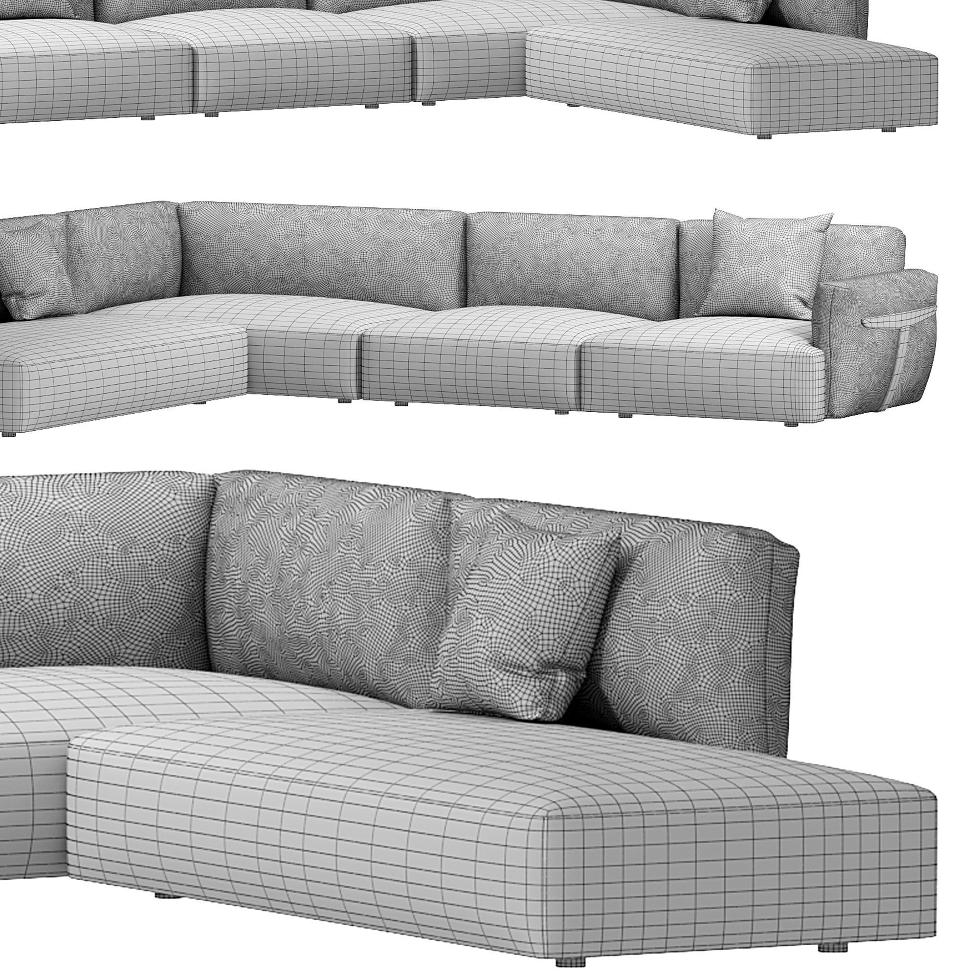 Herman Sofa by Natuzzi 3D model_5