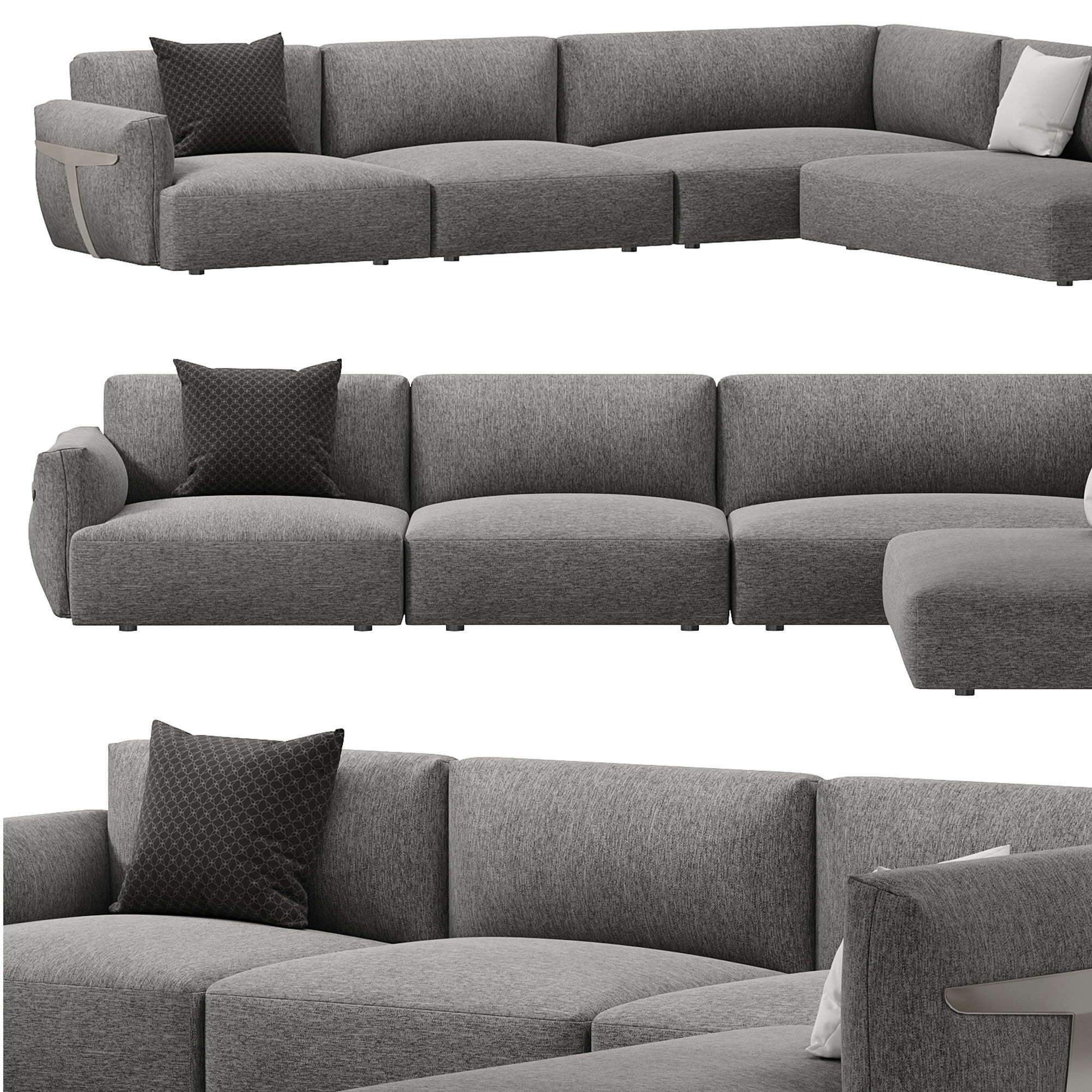 Herman Sofa by Natuzzi 3D model_4