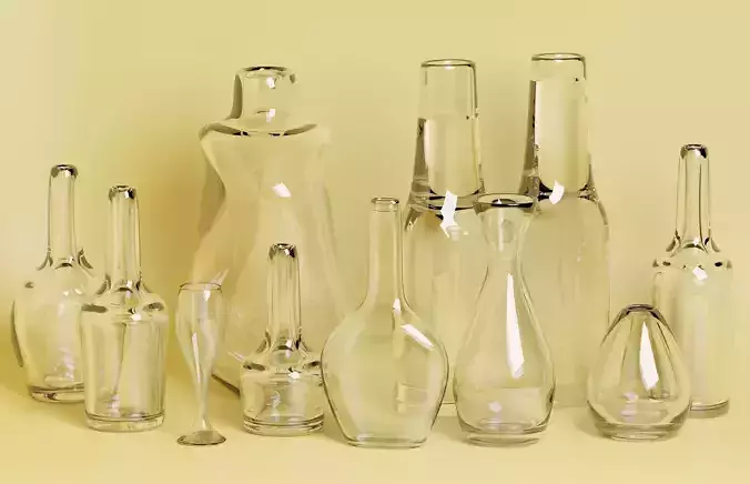 glass flower vase set