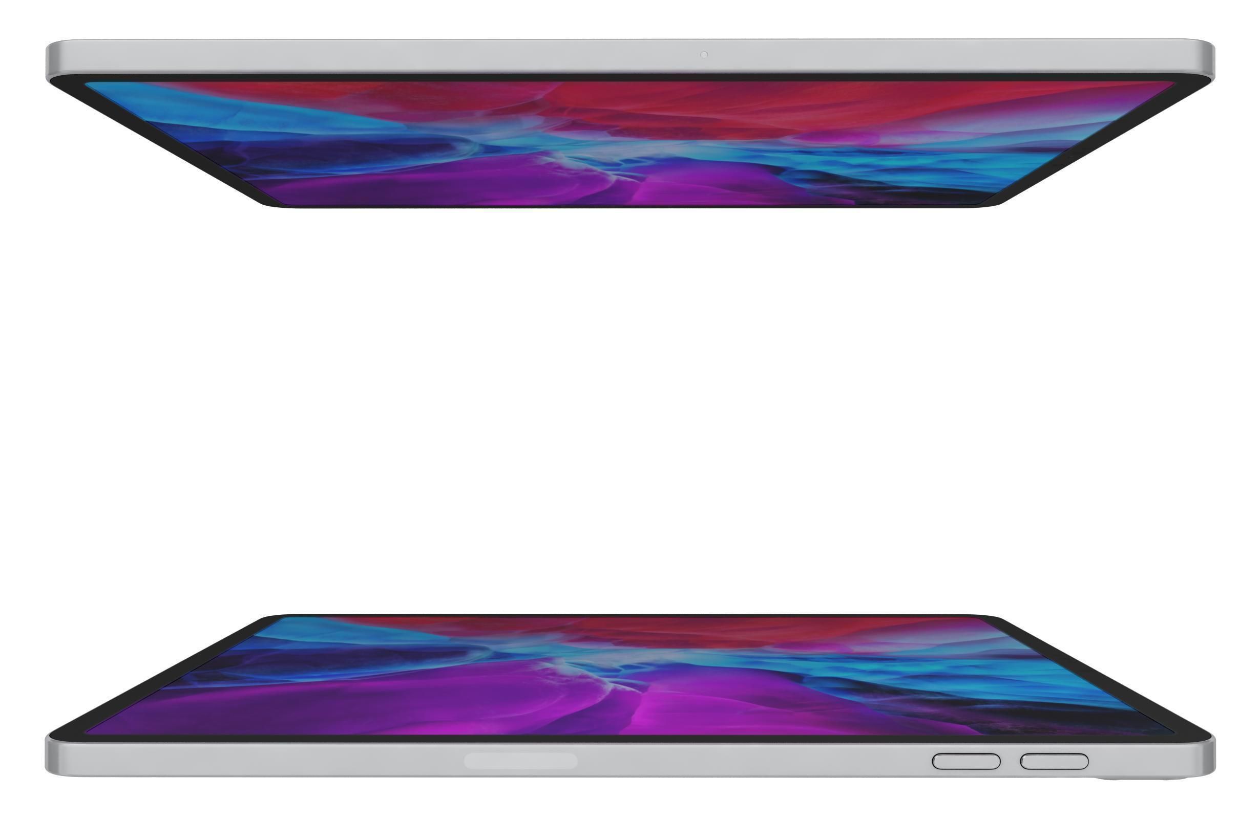 Apple iPad Pro 12 9 Silver Low-poly 3D model_9