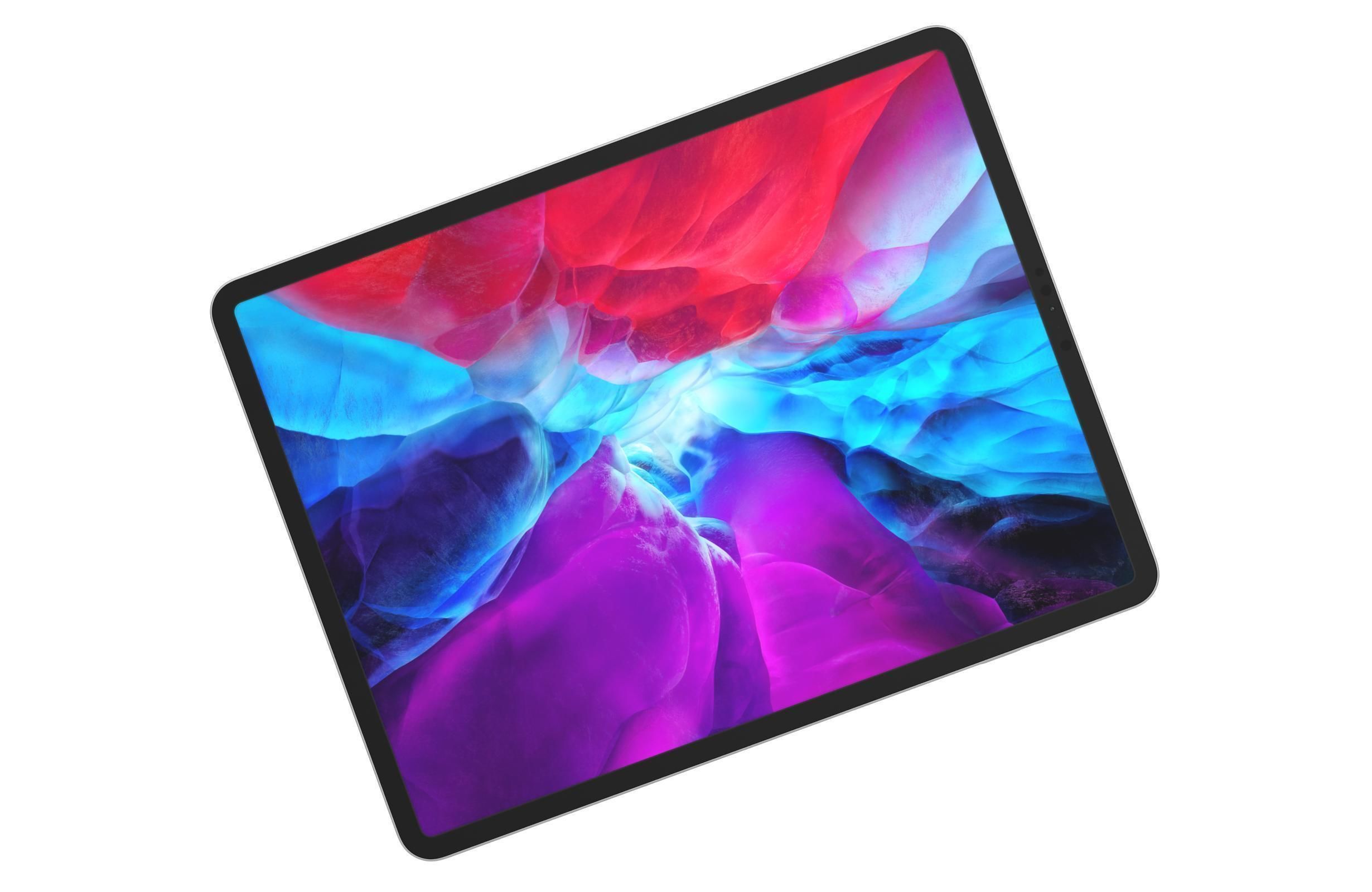 Apple iPad Pro 12 9 Silver Low-poly 3D model_10