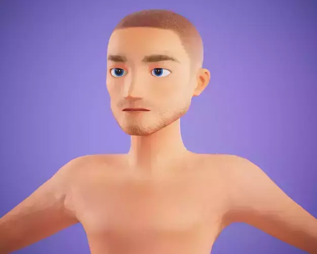 cartoon rigged  boy
