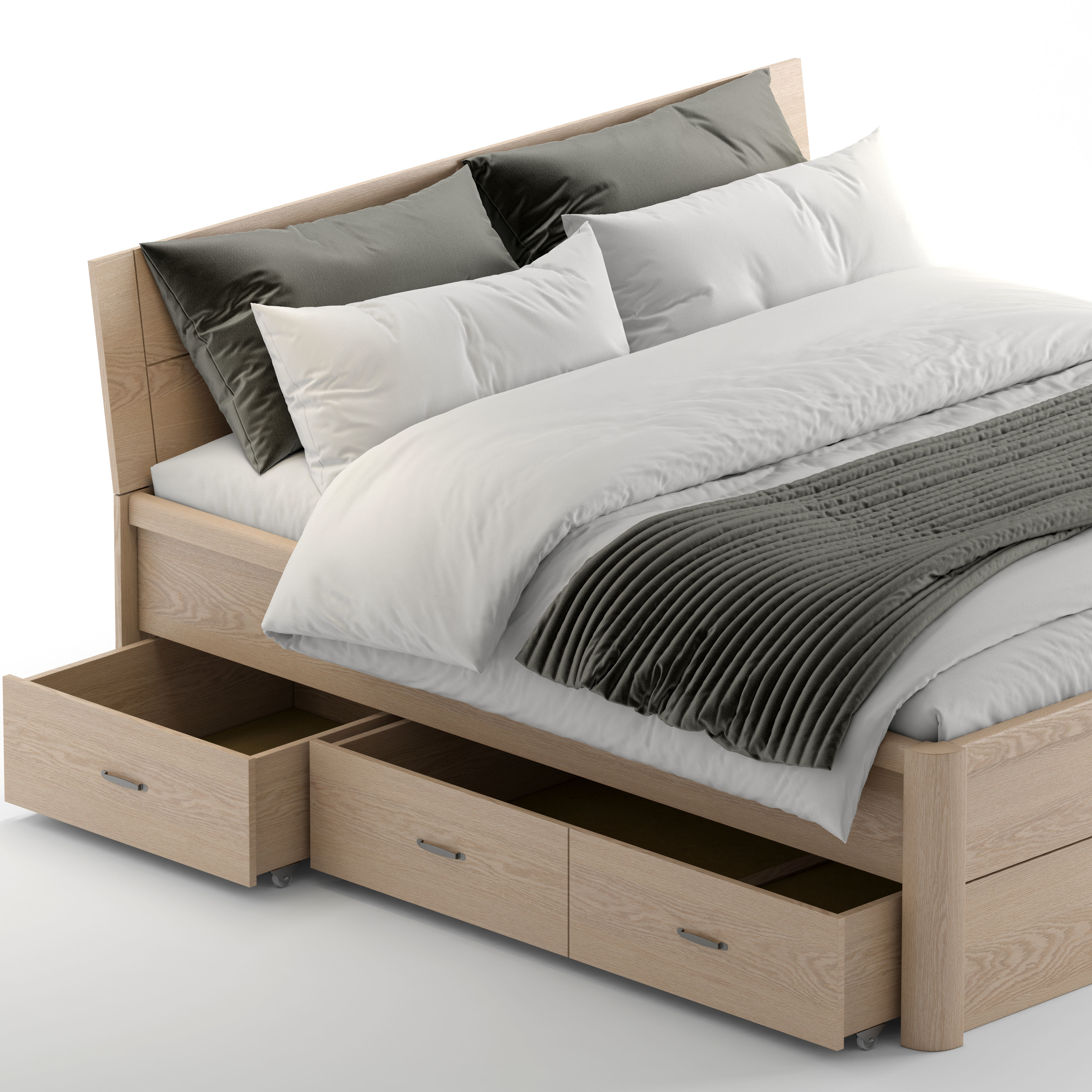 Jysk Lyngby Bed 3D model_3