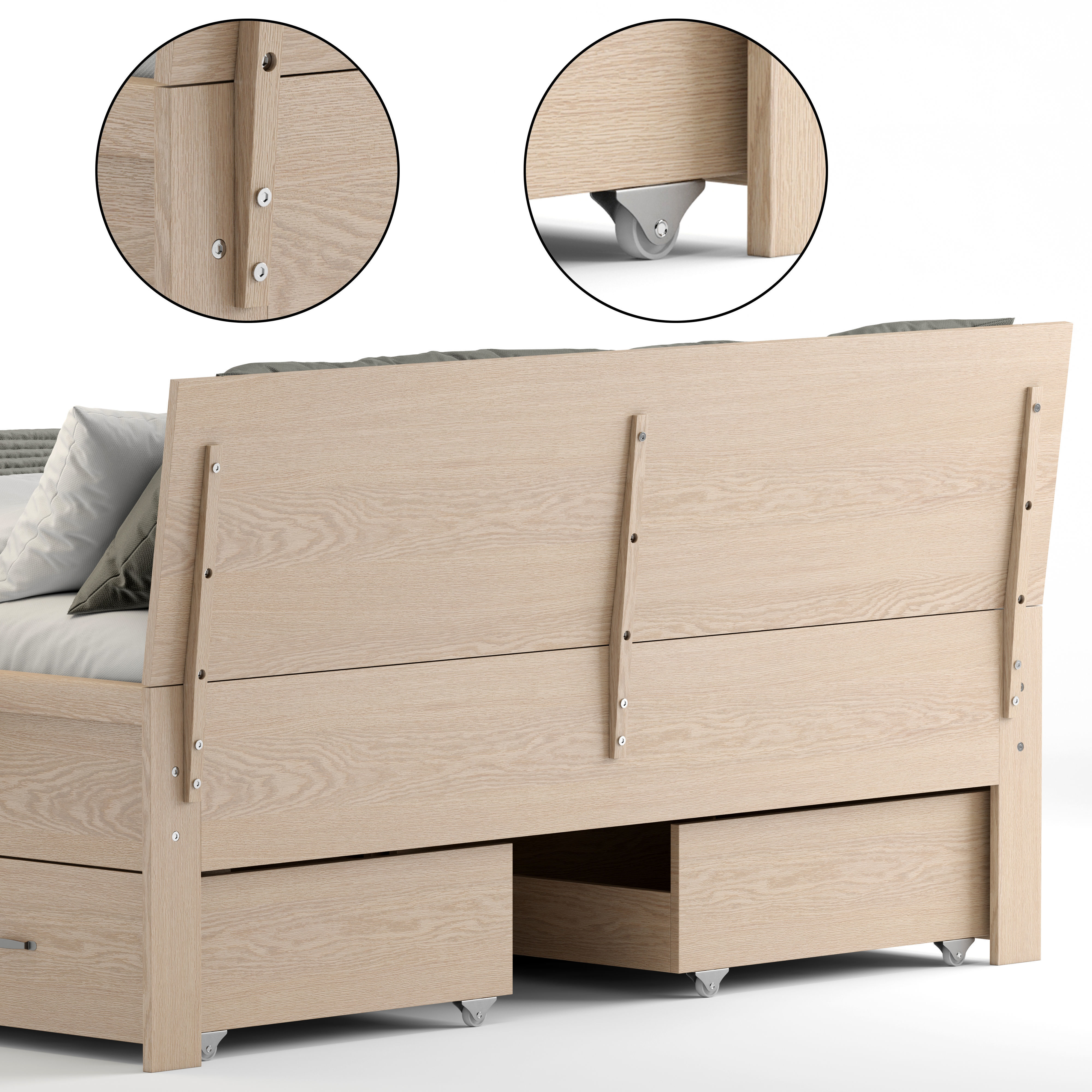 Jysk Lyngby Bed 3D model_2