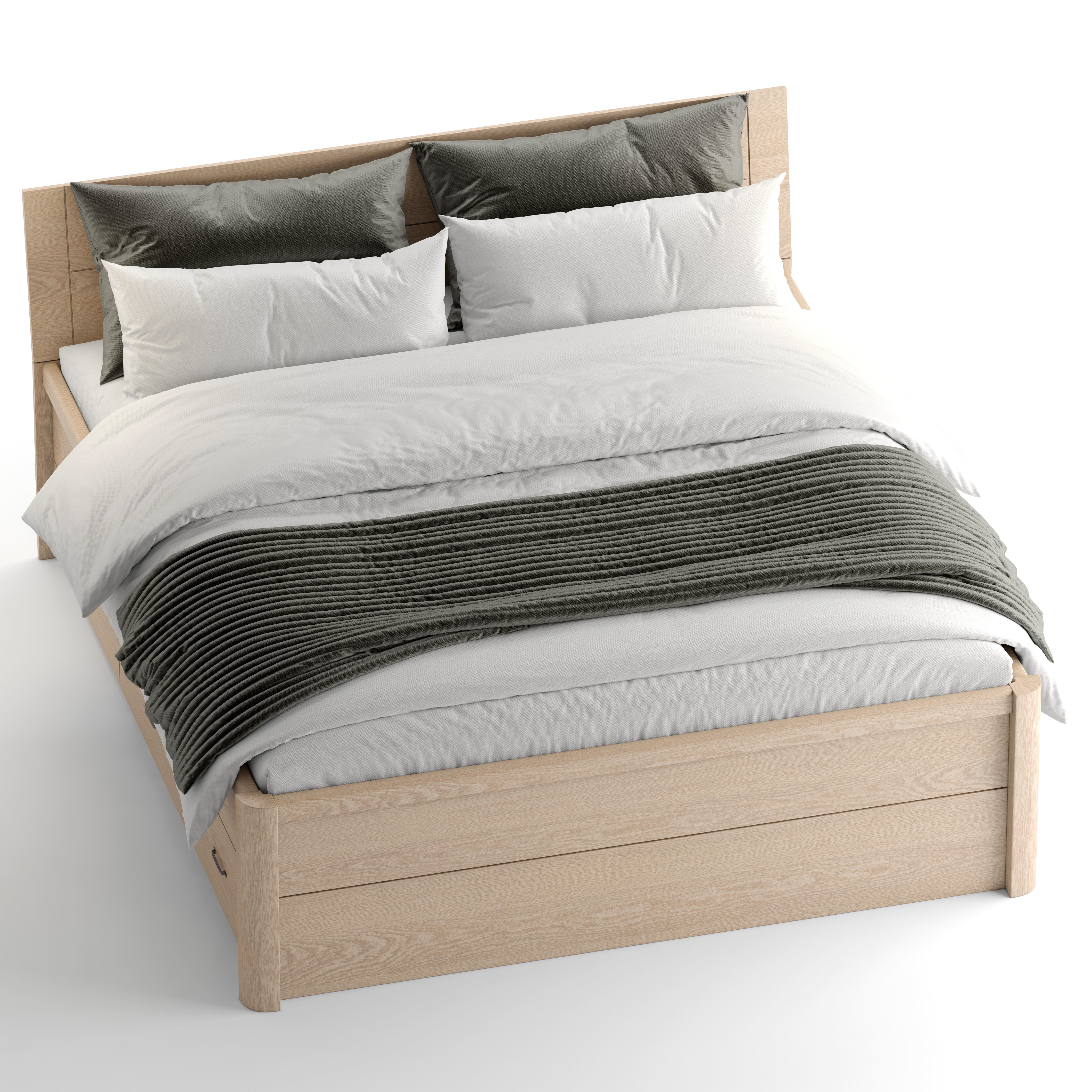 Jysk Lyngby Bed 3D model_1