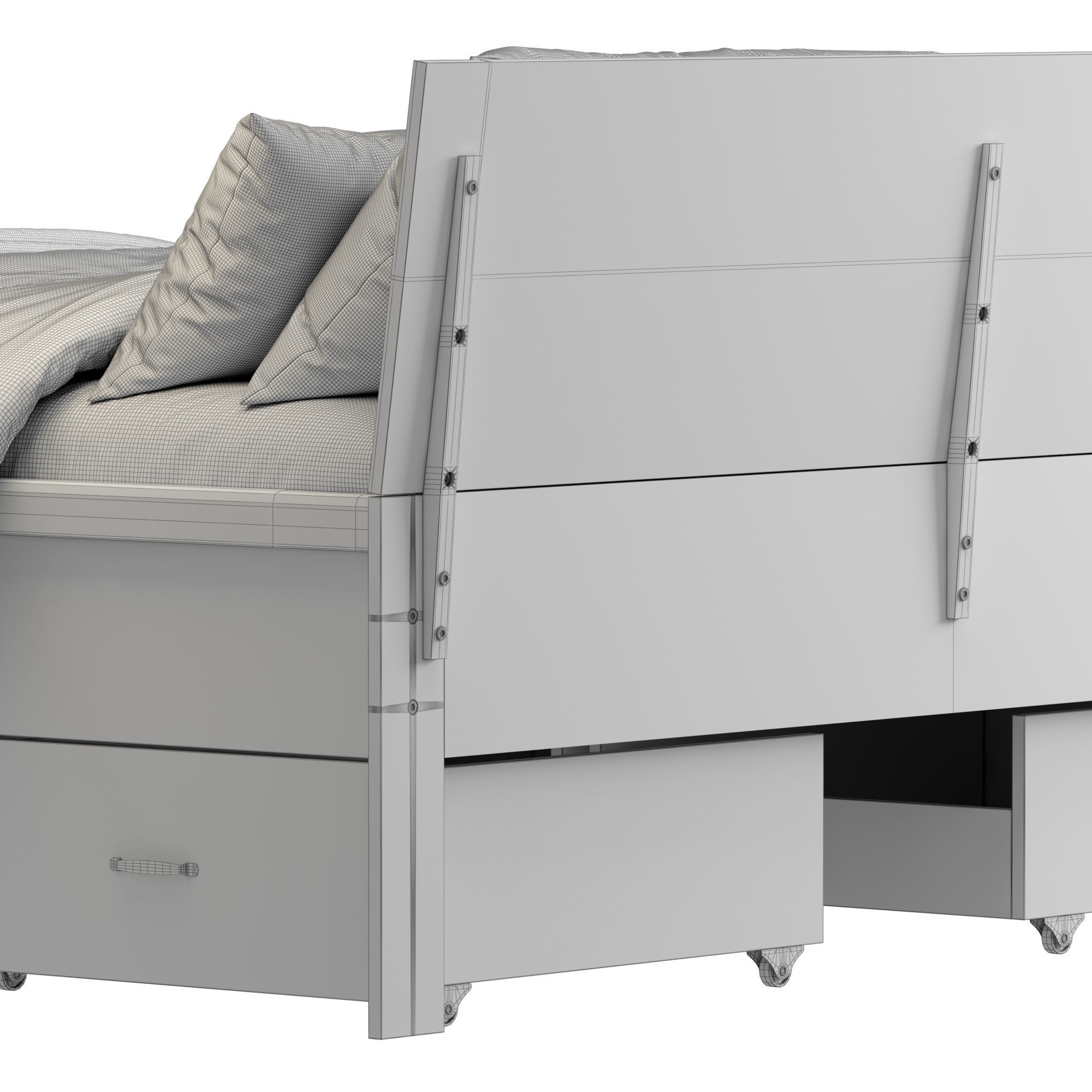 Jysk Lyngby Bed 3D model_6
