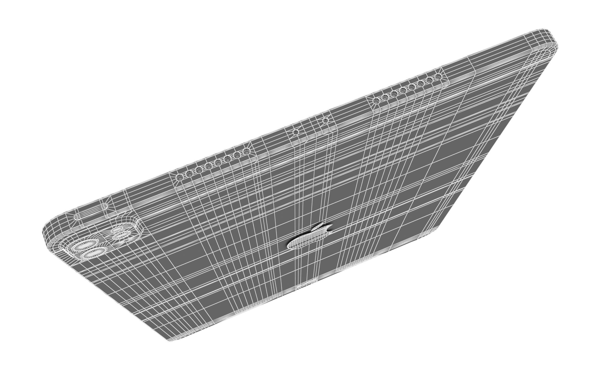 Apple iPad Pro 12 9 Space Gray And Silver Low-poly 3D model_28