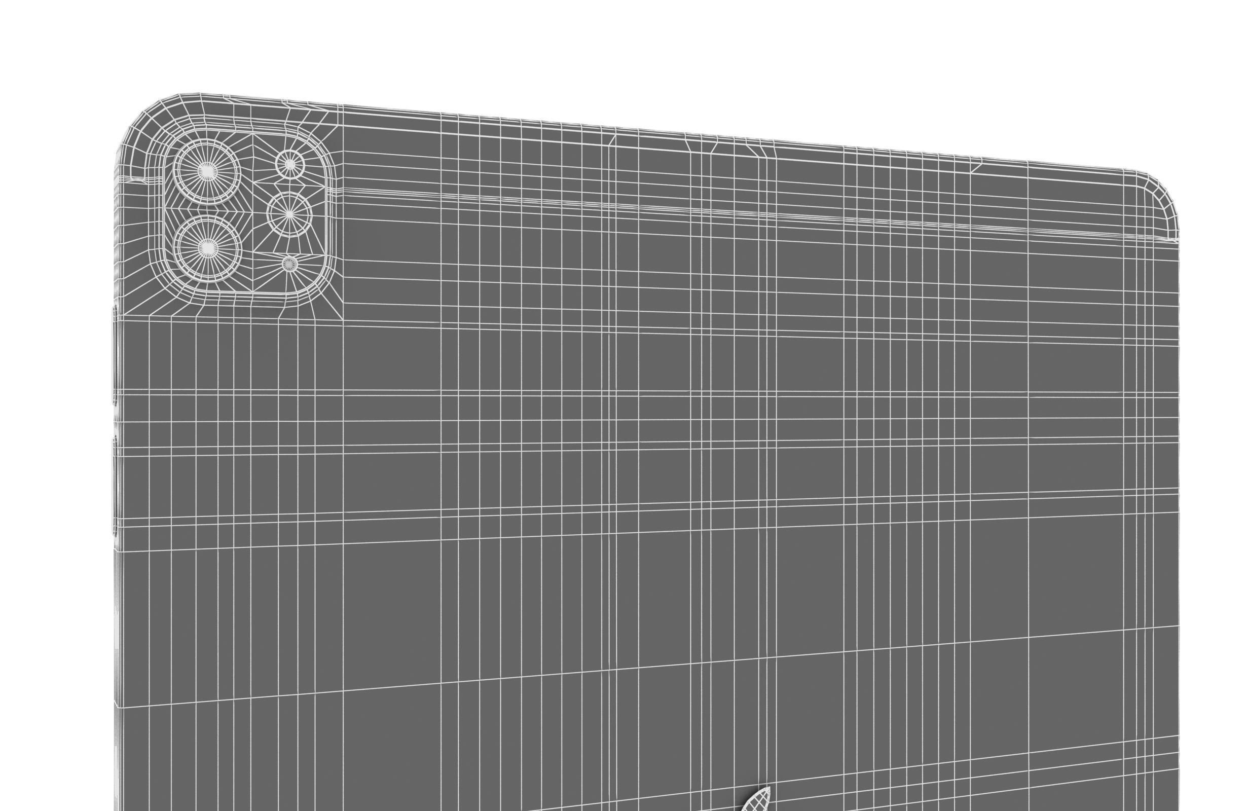 Apple iPad Pro 12 9 Space Gray And Silver Low-poly 3D model_24