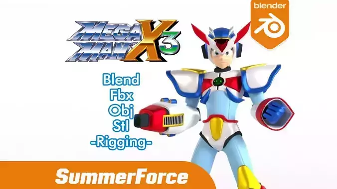 Megaman X Max Armor - Mega Man X3 3D model