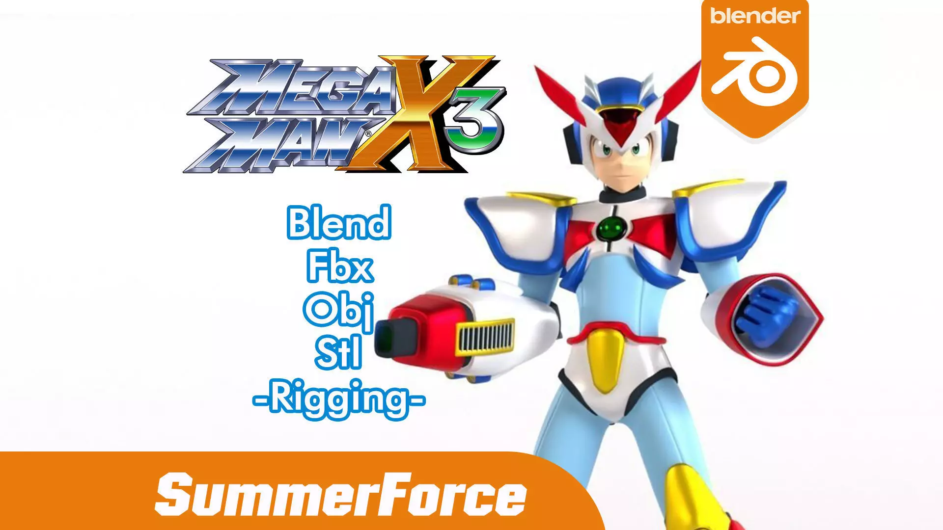 Megaman X Max Armor - Mega Man X3 3D model_0