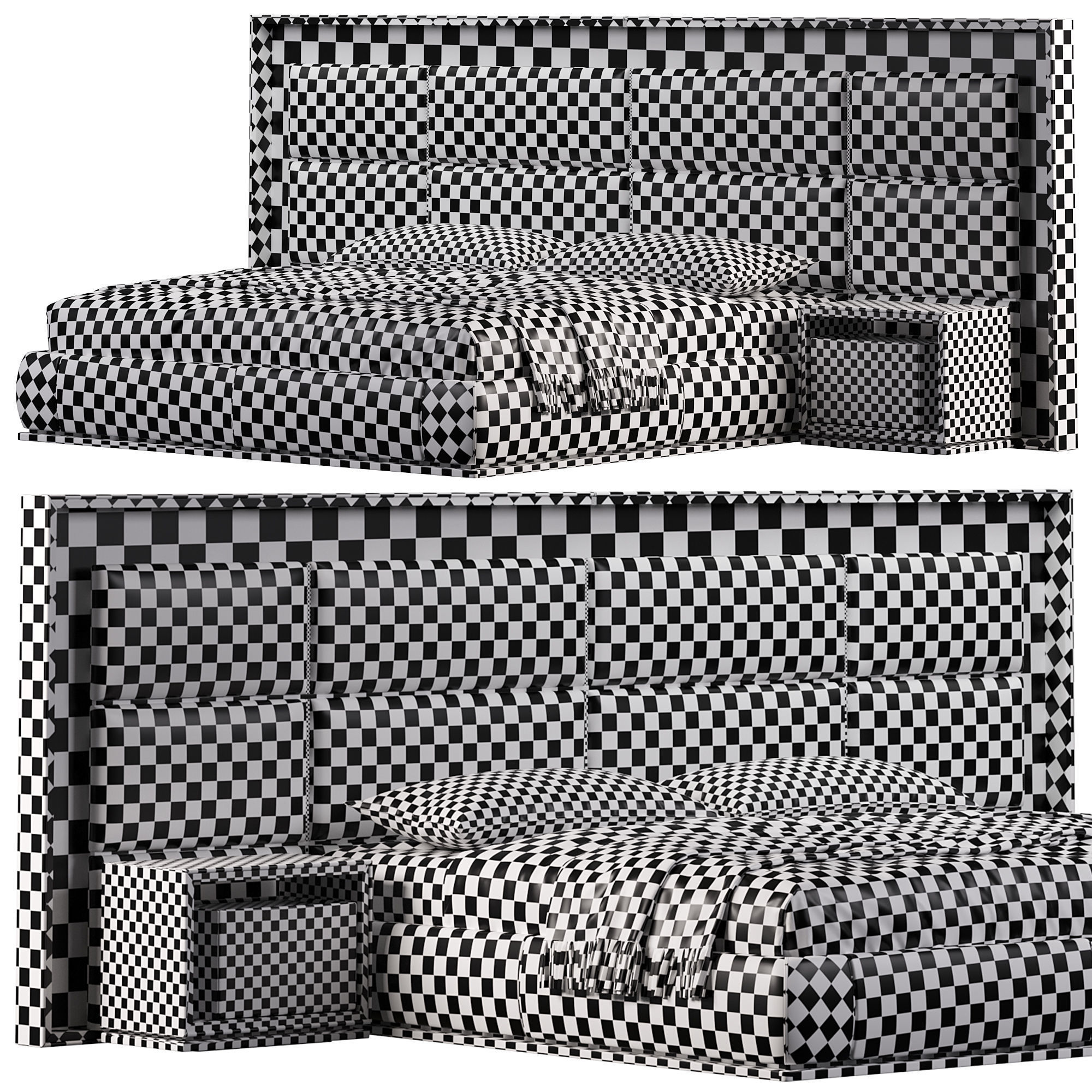 AUBADE BED By Visionnaire 3D model_7