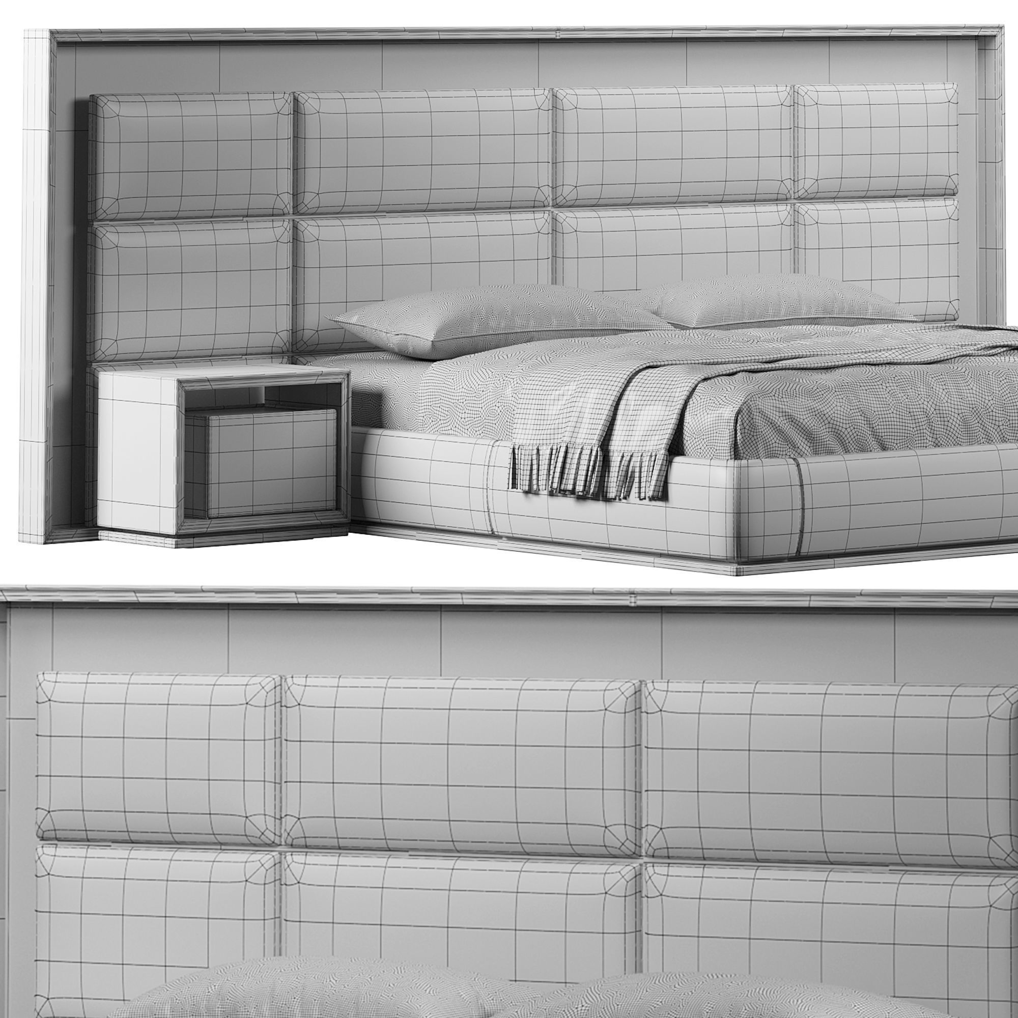 AUBADE BED By Visionnaire 3D model_5