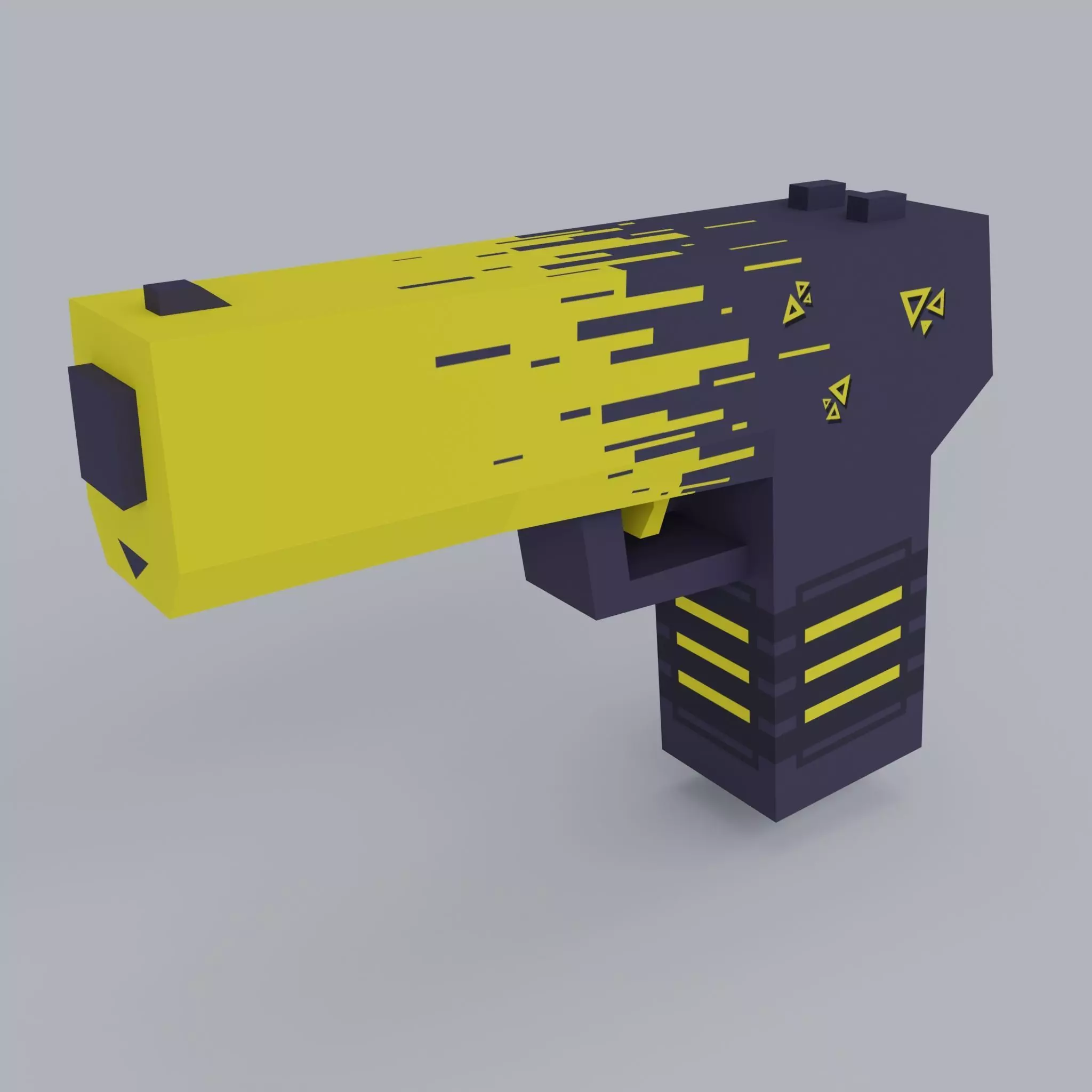 Desert Eagle Skin - rays 6 colors Free low-poly 3D model