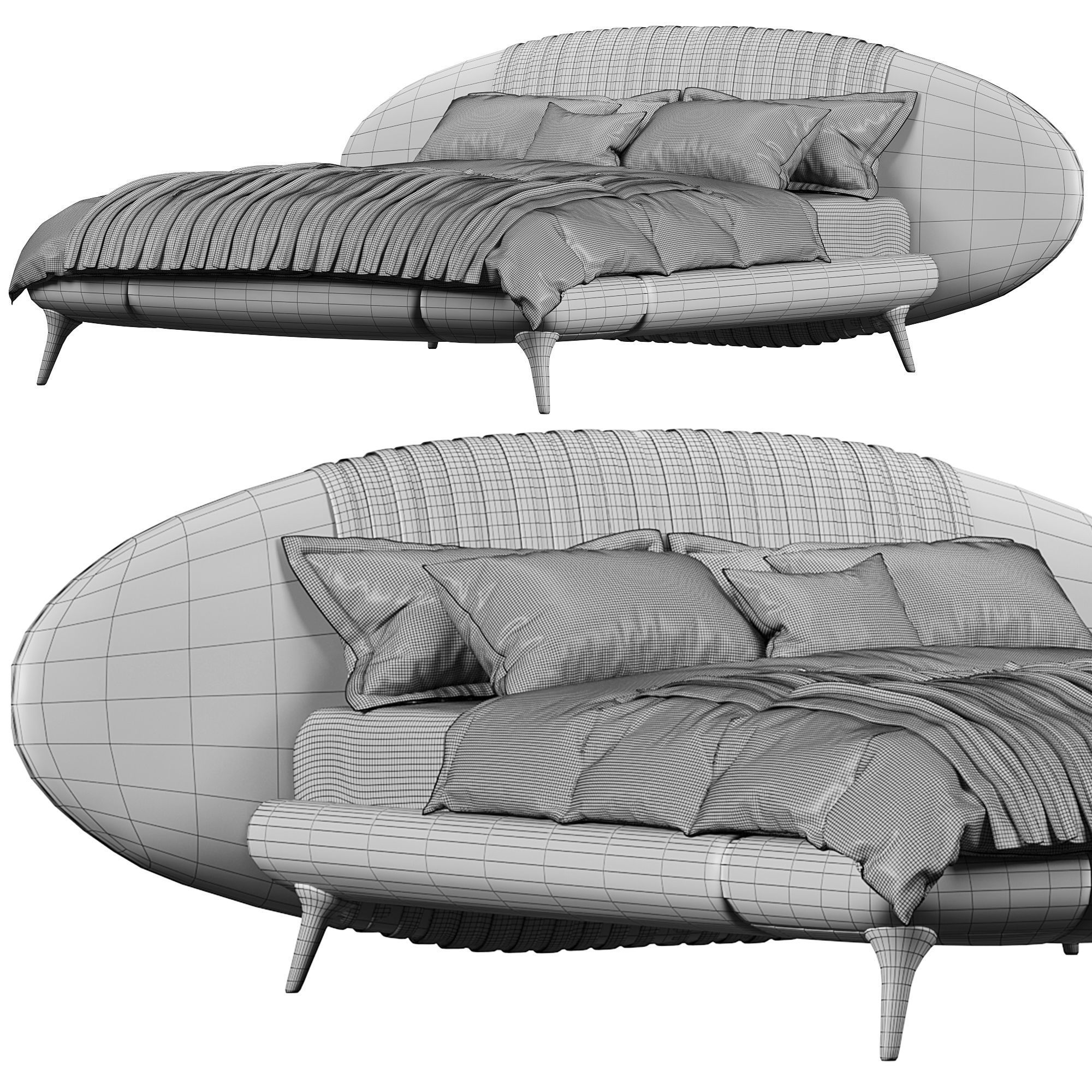 Princess bed BY Visionnaire 3D model_5