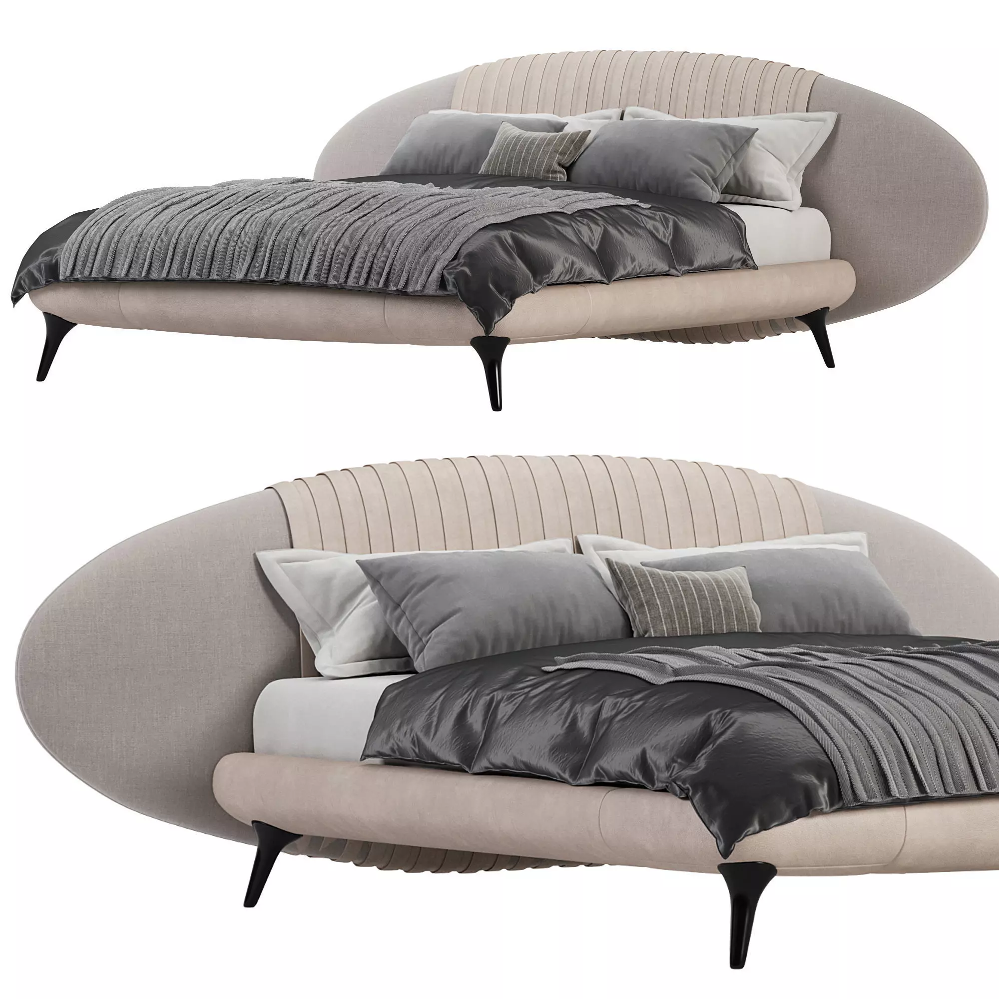 Princess bed BY Visionnaire 3D model_0