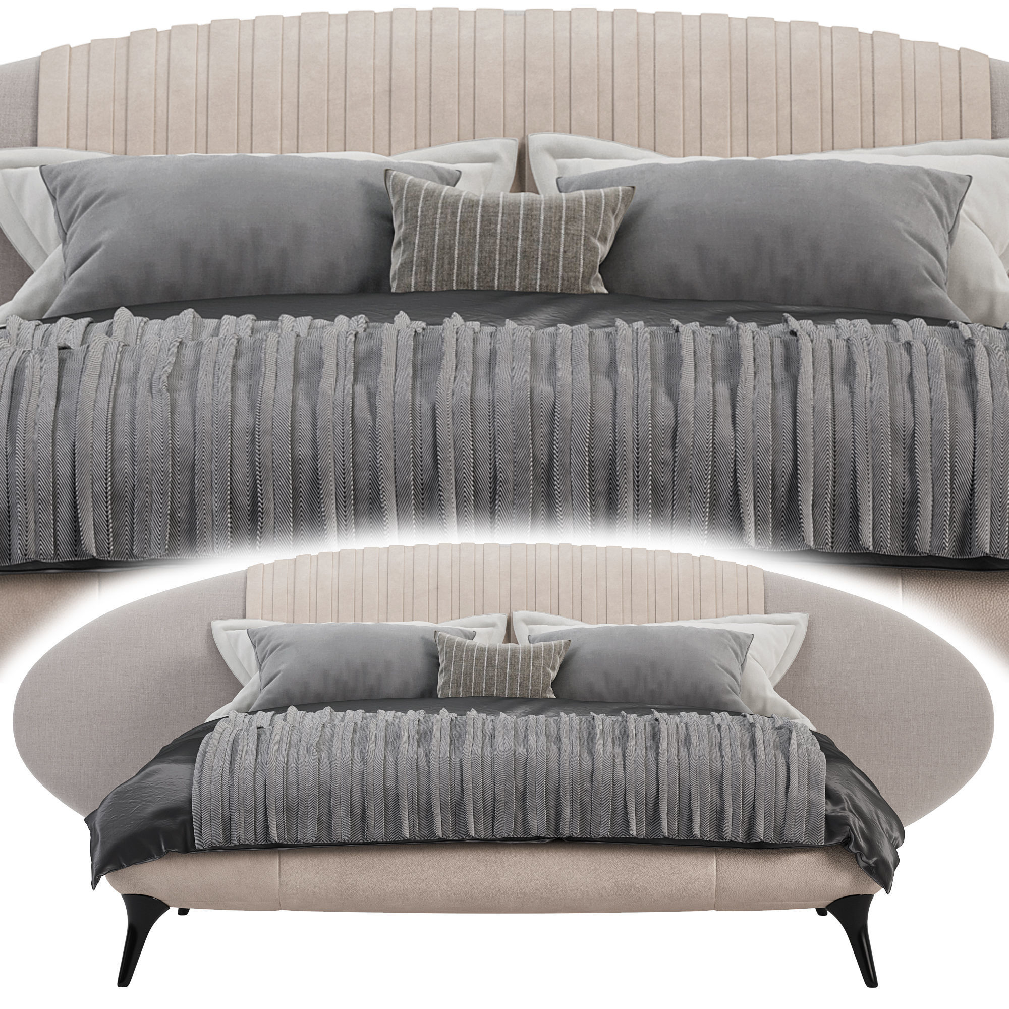 Princess bed BY Visionnaire 3D model_4