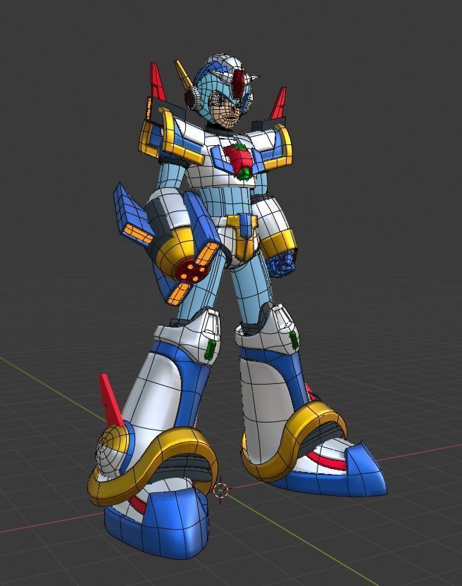 Megaman X Force Armor - Mega Man X4 3D model_7