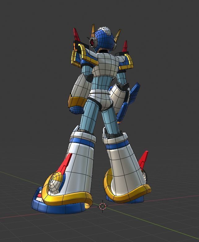 Megaman X Force Armor - Mega Man X4 3D model_8