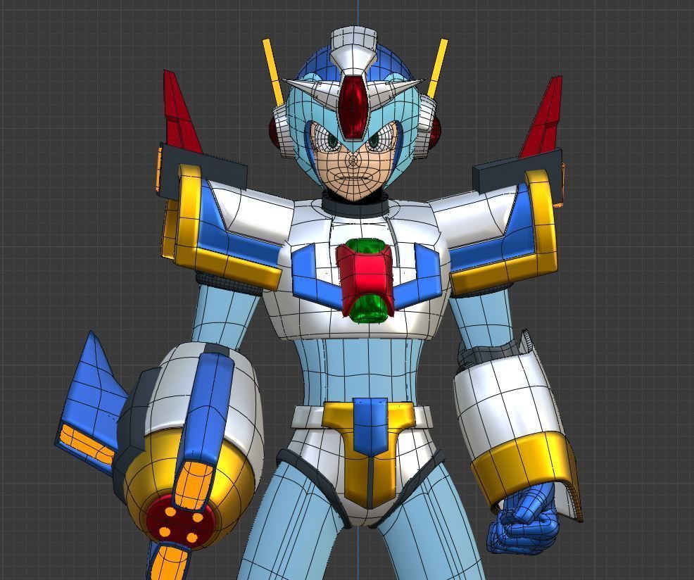 Megaman X Force Armor - Mega Man X4 3D model_4