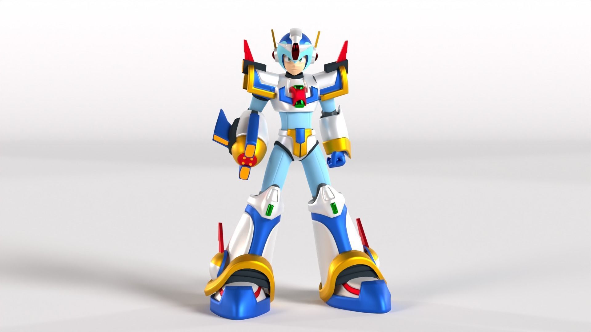 Megaman X Force Armor - Mega Man X4 3D model_1