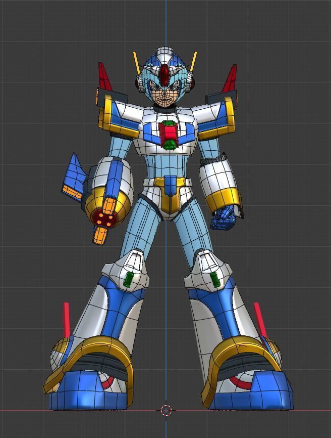 Megaman X Force Armor - Mega Man X4 3D model_3