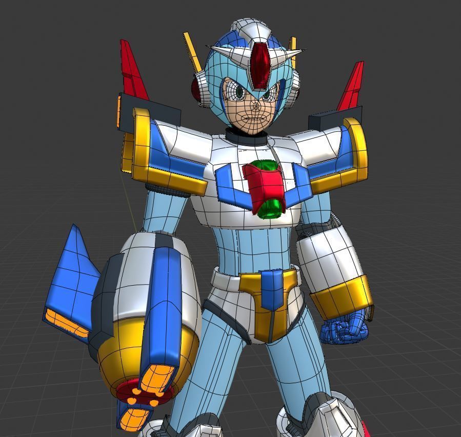 Megaman X Force Armor - Mega Man X4 3D model_5