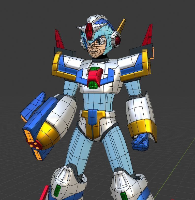 Megaman X Force Armor - Mega Man X4 3D model_6