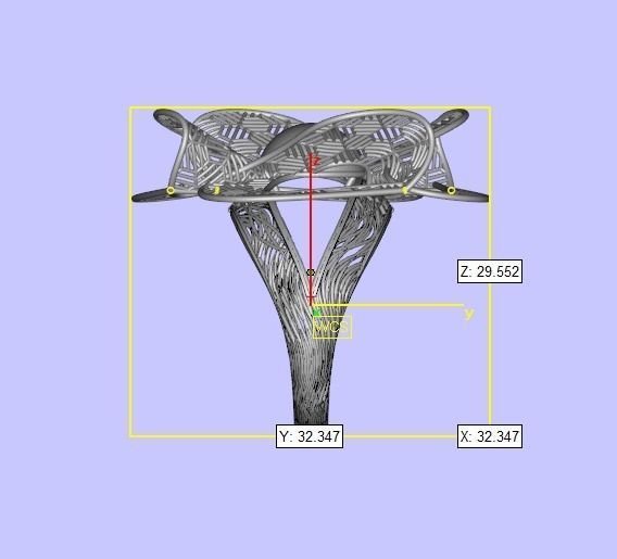 Beautiful Filigree Ring 3D print model_3