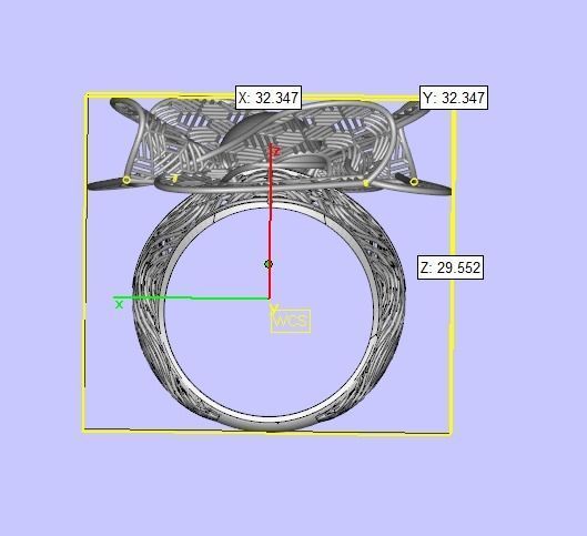 Beautiful Filigree Ring 3D print model_6