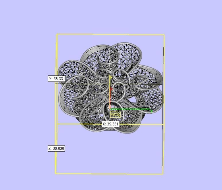 Attractive filigree design ring 3D print model_3