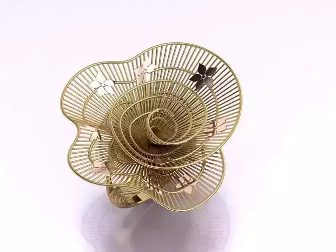 unique new design filigree printable ring