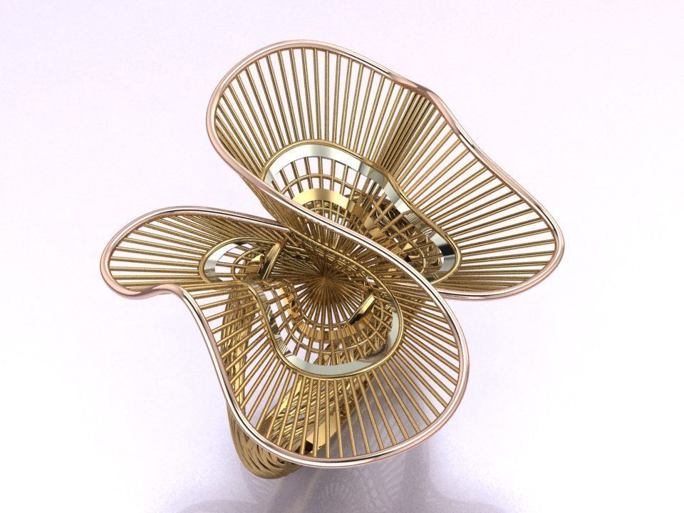 curves of gold design by varshi 3D print model_1