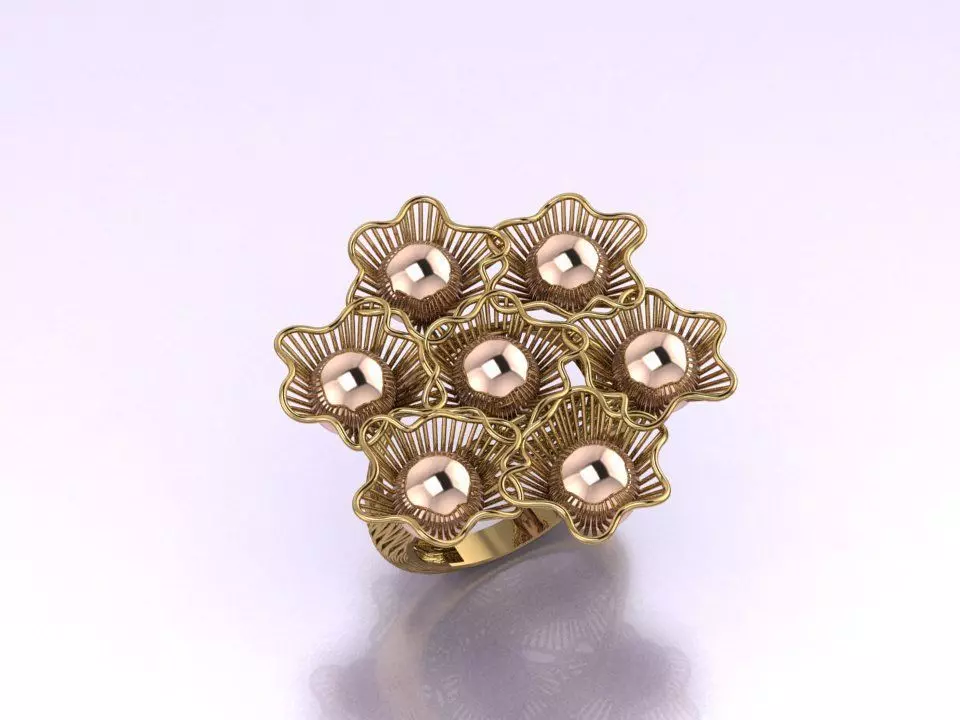 tiny round ball on the surface filigree design 3D print model