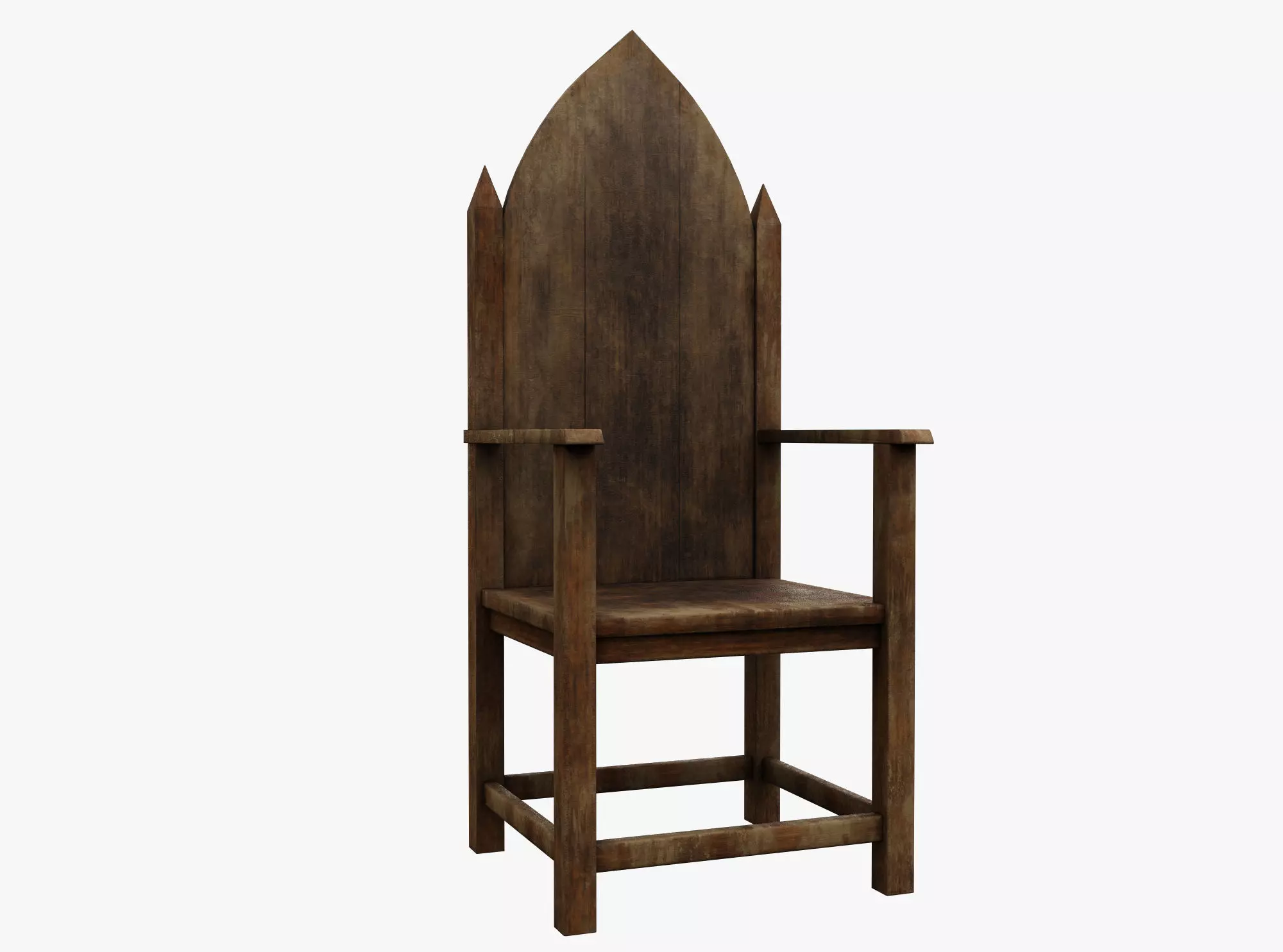 Medieval Rustic Low-poly 3D model_0