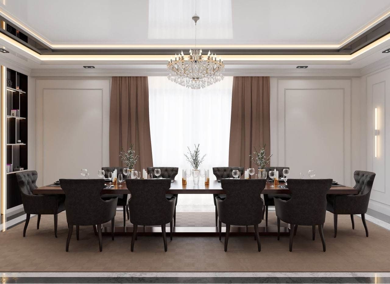 Neoclassic Interior Hall Low-poly 3D model_11