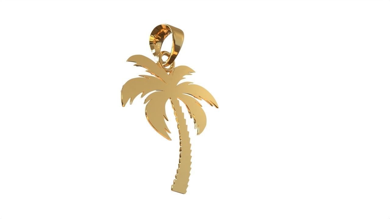 Palm pendant 3D print model_1