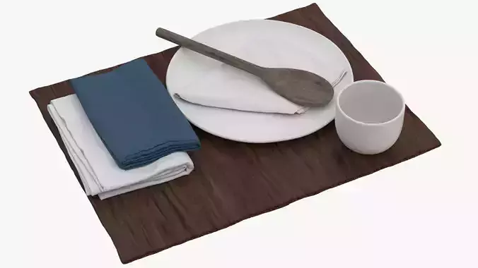 4K Textures Plates and with Napkin