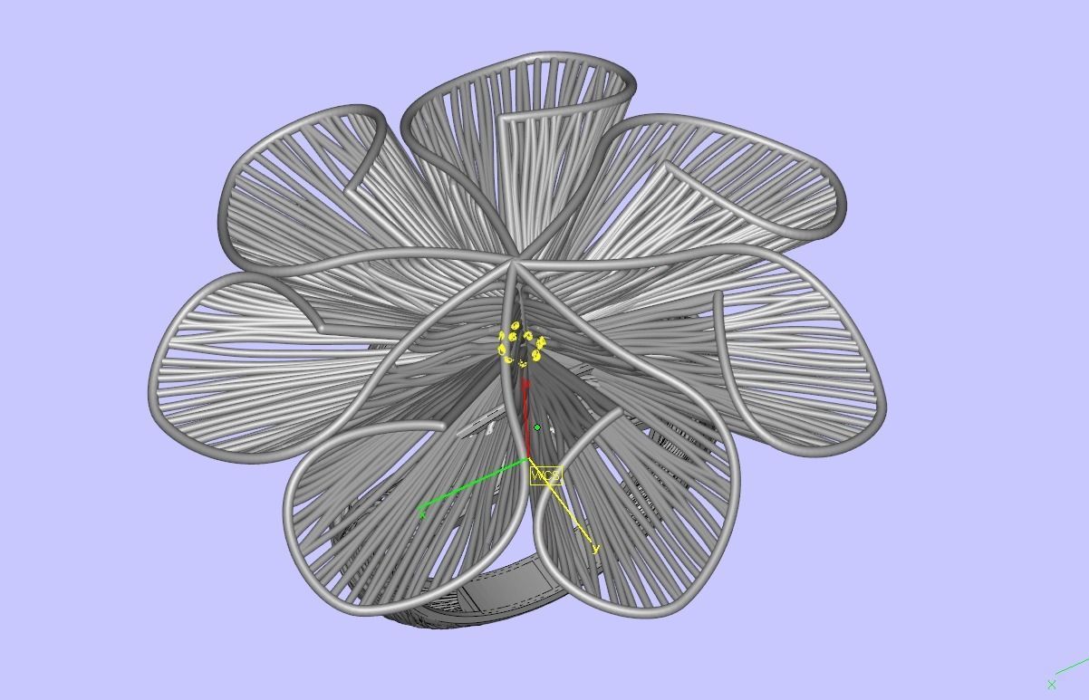 Corn of gold filigree design ring 3D print model_13