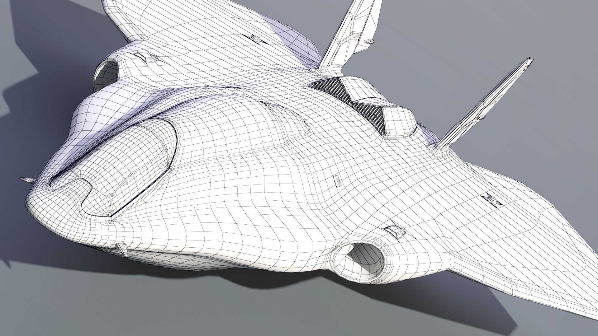 Sci-Fi Spacefighter Dart Low-poly 3D model_23