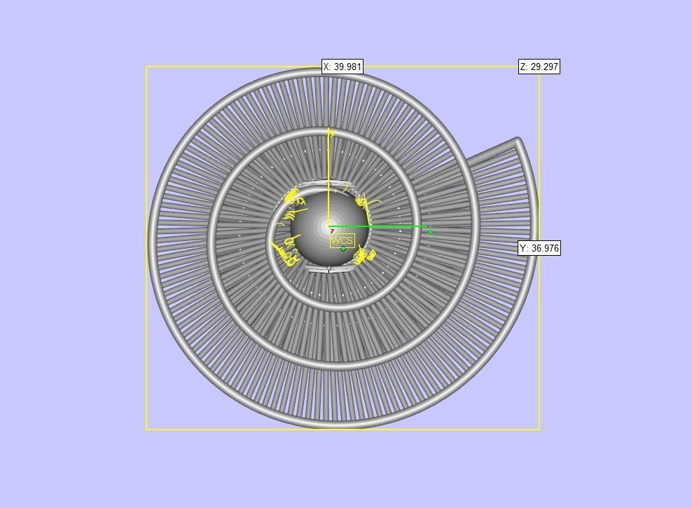 Big Gold Roof Design Filigree Ring 3D print model_5