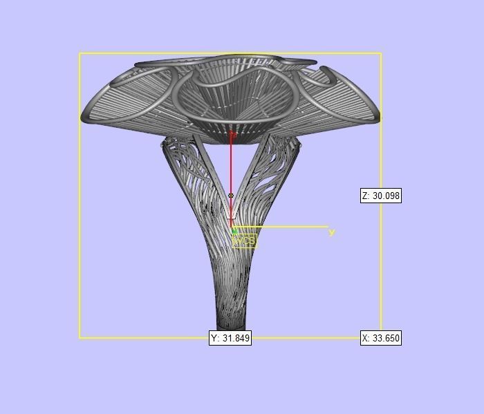 Elegant Filigree Ring 3D print model_3