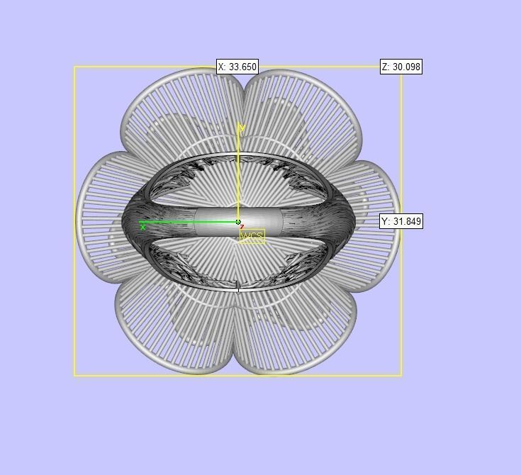 Elegant Filigree Ring 3D print model_8